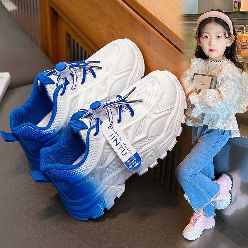 Childrens shoes casual sports shoes breathable mesh comfortable childrens sports shoes boys and girls outdoor non slip basketball running shoesXJ25031