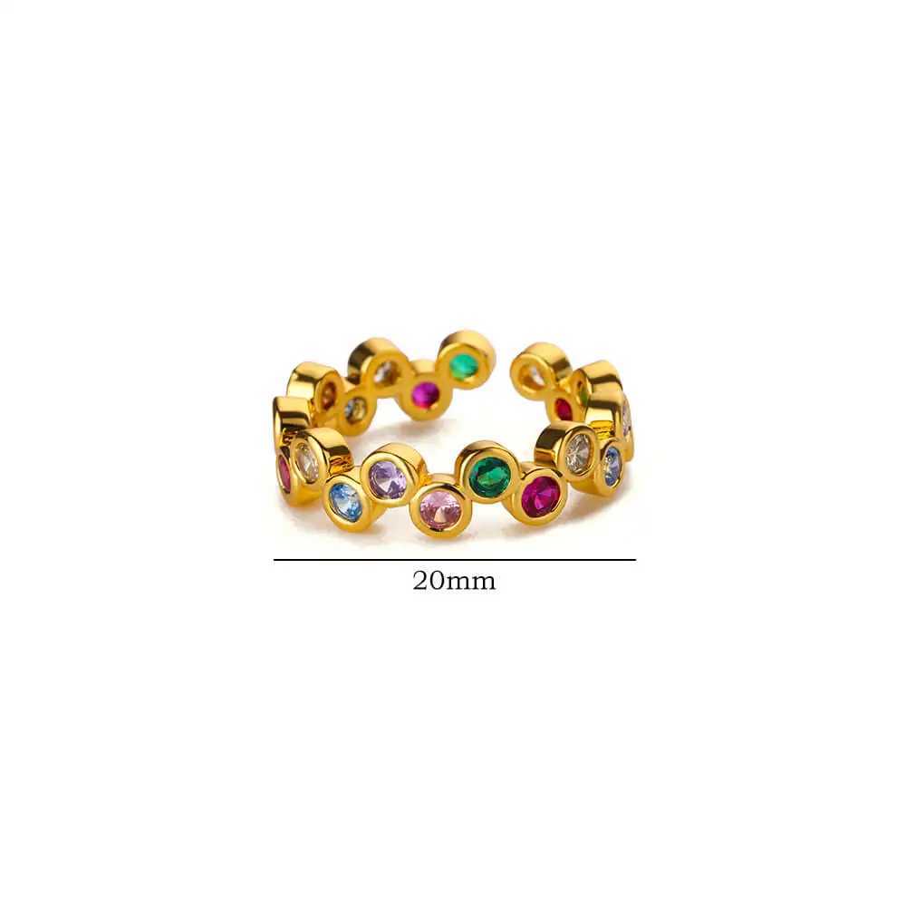 Pinky Zircon Ring for Women Stainless Steel Gold Color Ring 2025 Trend Couple Waterproof Aesthetic Wedding y2k Jewelry rings W250207