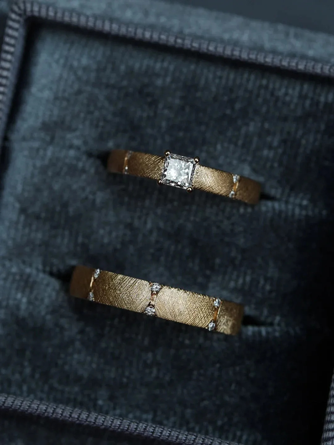 ner Handcrafted Brushed Finish S925 Sterling Silver Mens Womens Couple Rings for Wedding Engagement Gift 250109