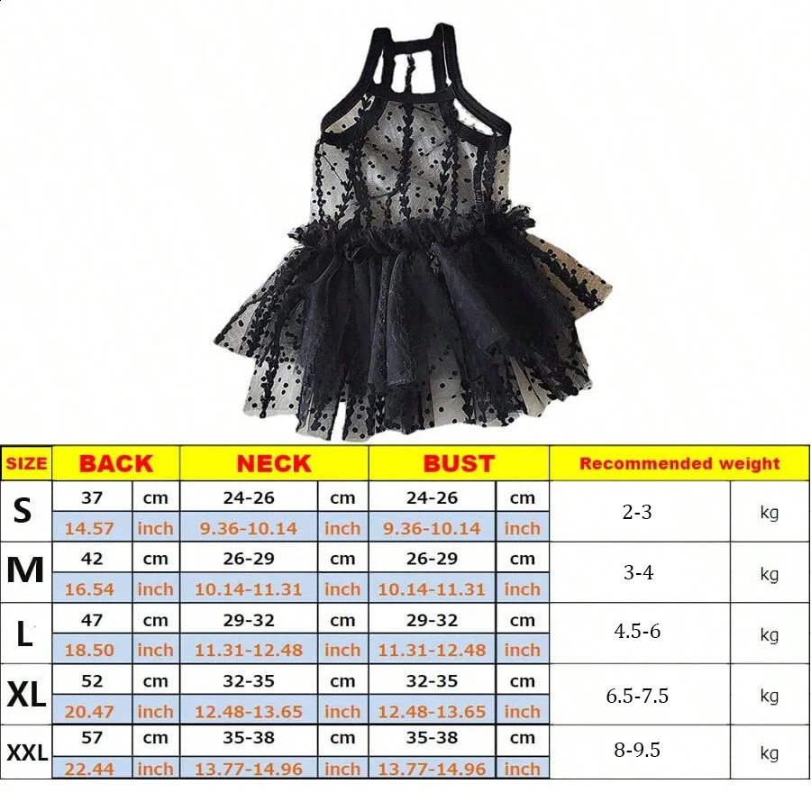 Dog Skirts Lace Pet Dresses Princess Dress Summer Dog Dresses Teddy Dog Vest Dress Cat Dress Chihuahua Pet Clothing 250206
