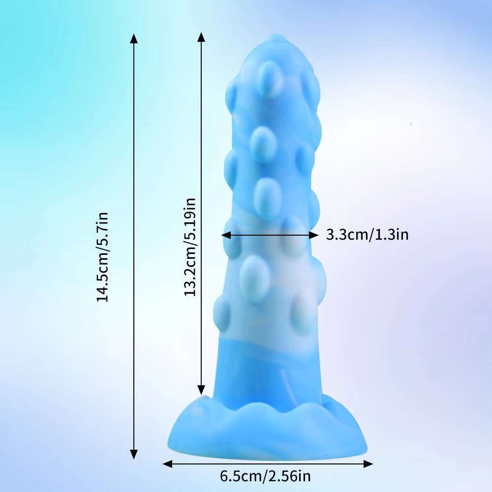 Monster sy Dildo Slim Beginner Soft Silicone Knot Thin Dildos Small with Suction Cup Sex Toys for Men and Women