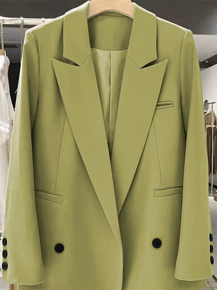 Chic Office Lady Blazer Womens Coats Spring Autumn Female Tops Street Trend Ladies Outerwear Blazers for Women Jacket Clothing 250120