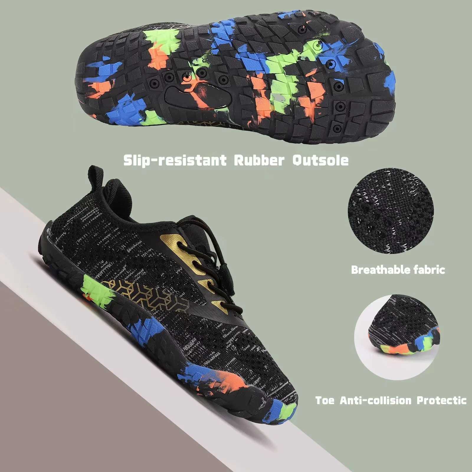 Kids Shoes Barefoot Sneakers For Children Multi Colored Hiking Shoes Childrens Beach Shoes Outdoor Sport W250207