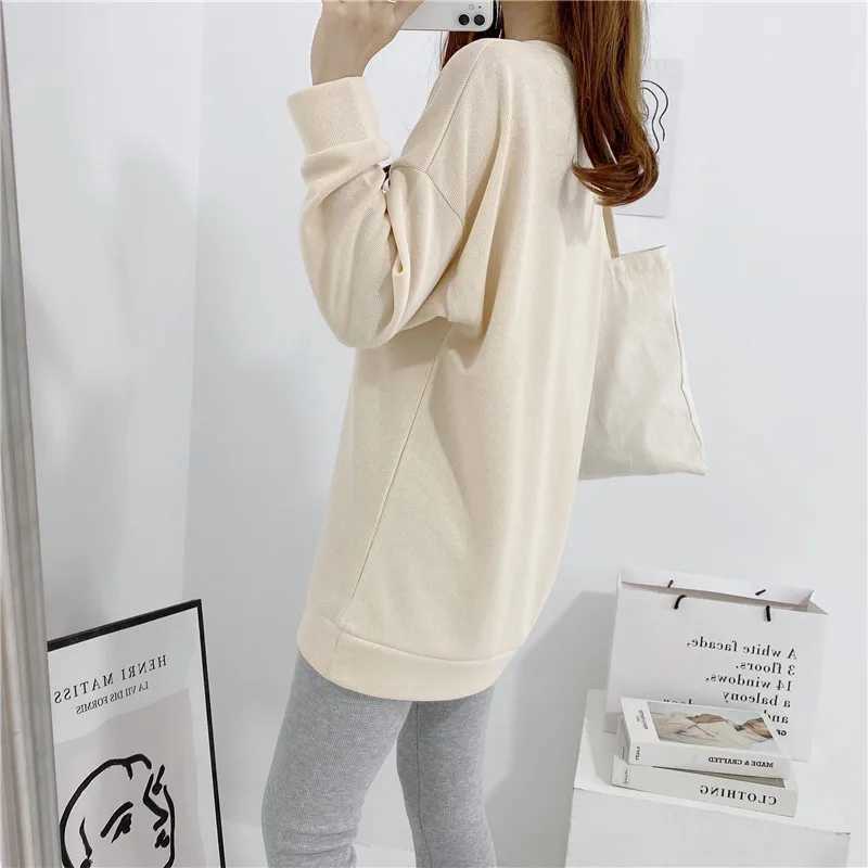 Maternity Nursing Sweatshirt Loose Sweatshirt Pullover Breastfeeding Clothe Autumn Cotton Jacket For Nursing Mothers Maternitty W250207