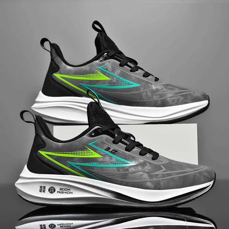 Autumn Leather Running Shoes Men Waterproof Sneakers Men Non-slip Jogging Sport Shoes Outdoor Commut Walking Shoes Male FootwearC250304
