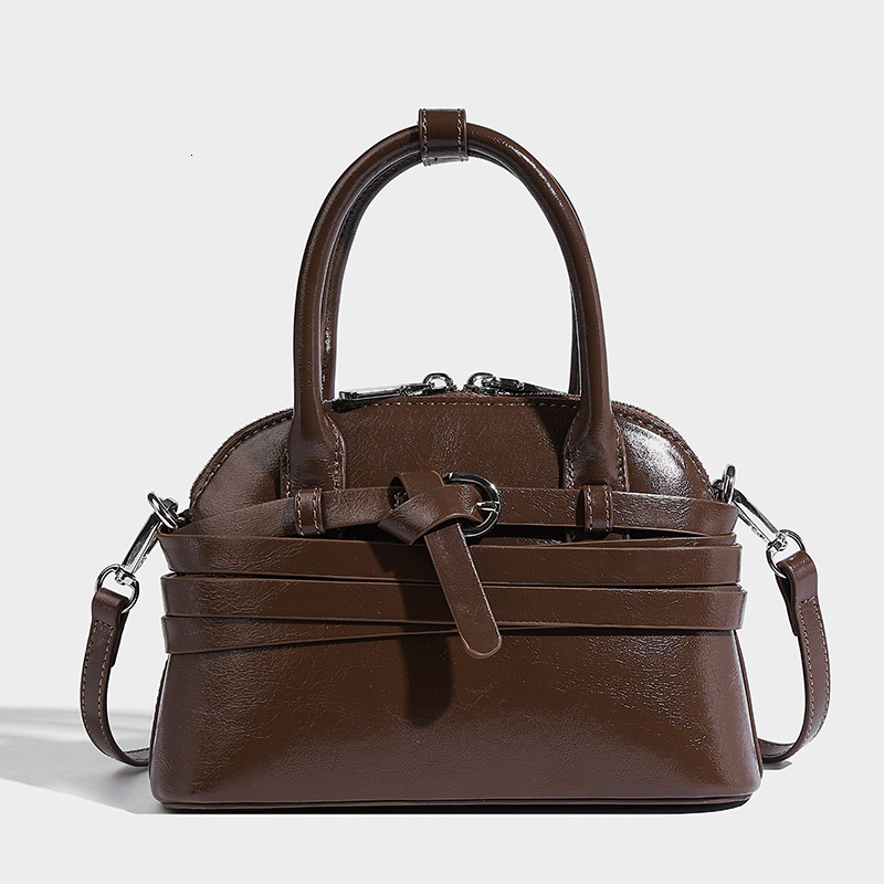 Bag Autumn And Winter Casual Minimalist Niche Winding Design, Hand-Held Shell Bag, Commuting Daily Fashionable Versatile Single Shoulder Diagonal Cros