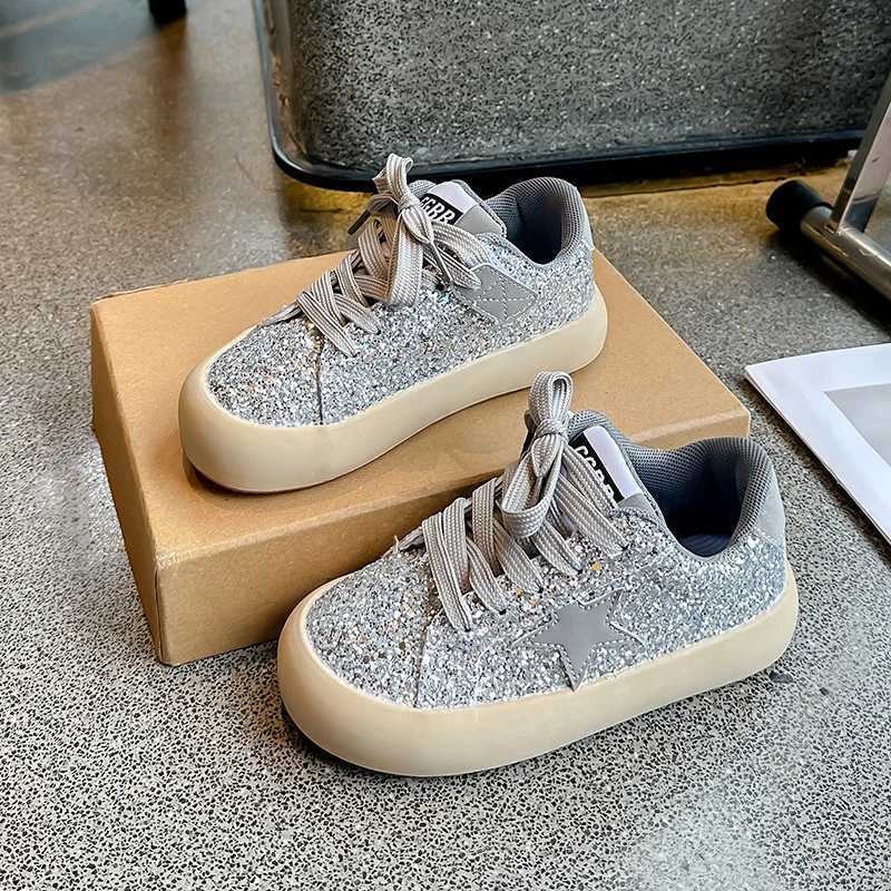 Girls Shoes 2024 Spring New Casual Edition Little Girl Star Sports Shoes Spring/Summer Childrens Sports ShoesXJ250318