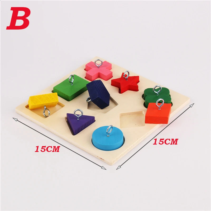Bird Parrot Toys Wooden Interactive Training Block Puzzle DIY Toy Pet Educational Toys 250206