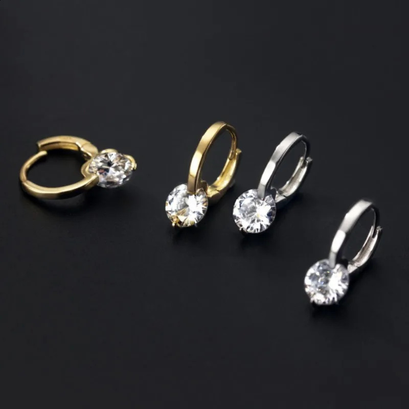 Solon 1ct D Earrings for Women Diamond Sterling Silver Earrings 925 Pendant earrings for Girls 14k gold plated 250207