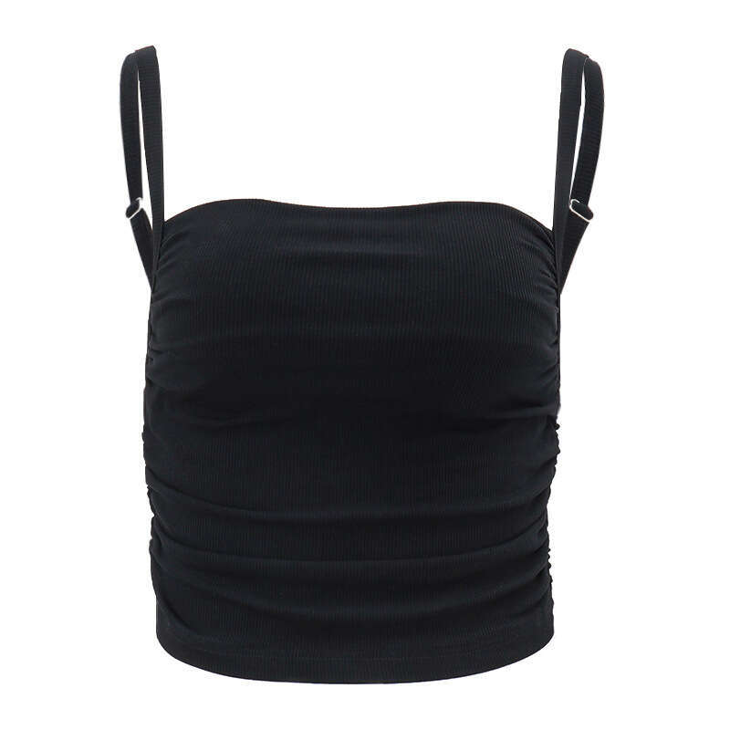 European and American Spring Hot Products Fashionable, Sexy, Pure Desire Style Short Slim fit Sleeveless Strap Top 2025 Versatile New Trendy Clothing 