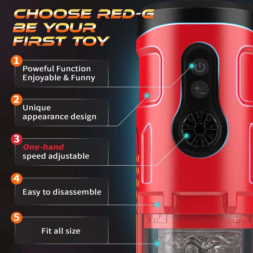 Automatic Male Masturbator Cup with 7 Thrusting Rotating Modes for Stimulation Stroker Blowjob Adult Sex Toy For Men