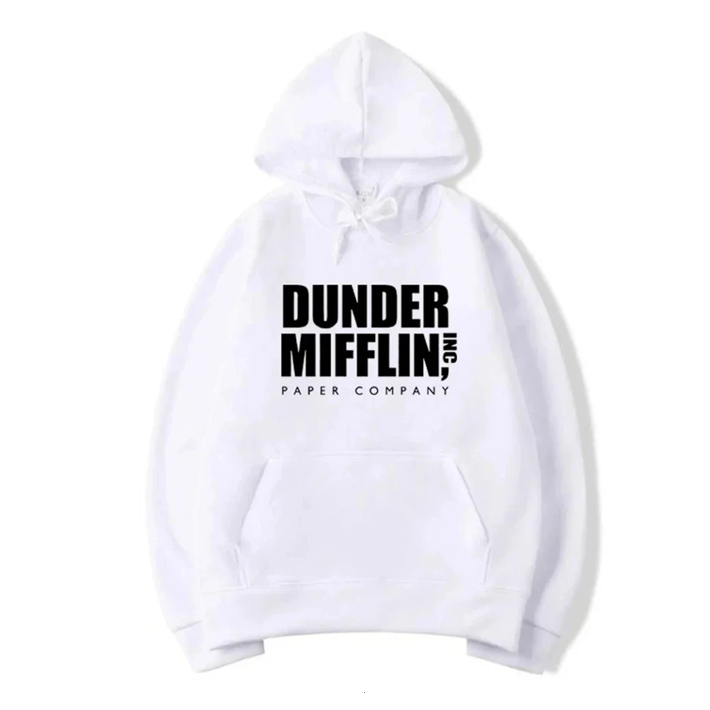 The Office Dunder Mufflin INC Paper Hoodie Dht Schrute Sweatshirt Men Women Hoodies Casual Pullover Hooded Sweater 250207
