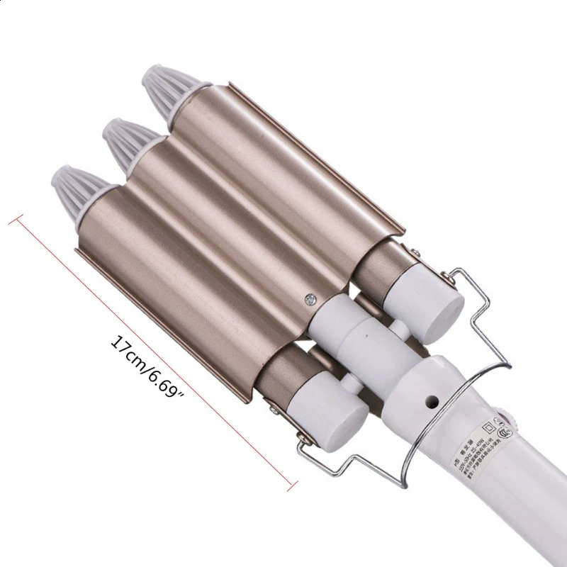 20mm Curling Iron 3 Barrels Hair Curler Large Wave Fast Heating Styling Ceramic Glaze for Salon Home Use Dropship 250206