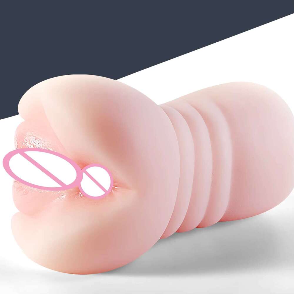 2 In 1 Male Masturbators cup Toys With 3D Realistic Textured Tight Anus Pocket Pussy Doll Adult Sex Toy For Men