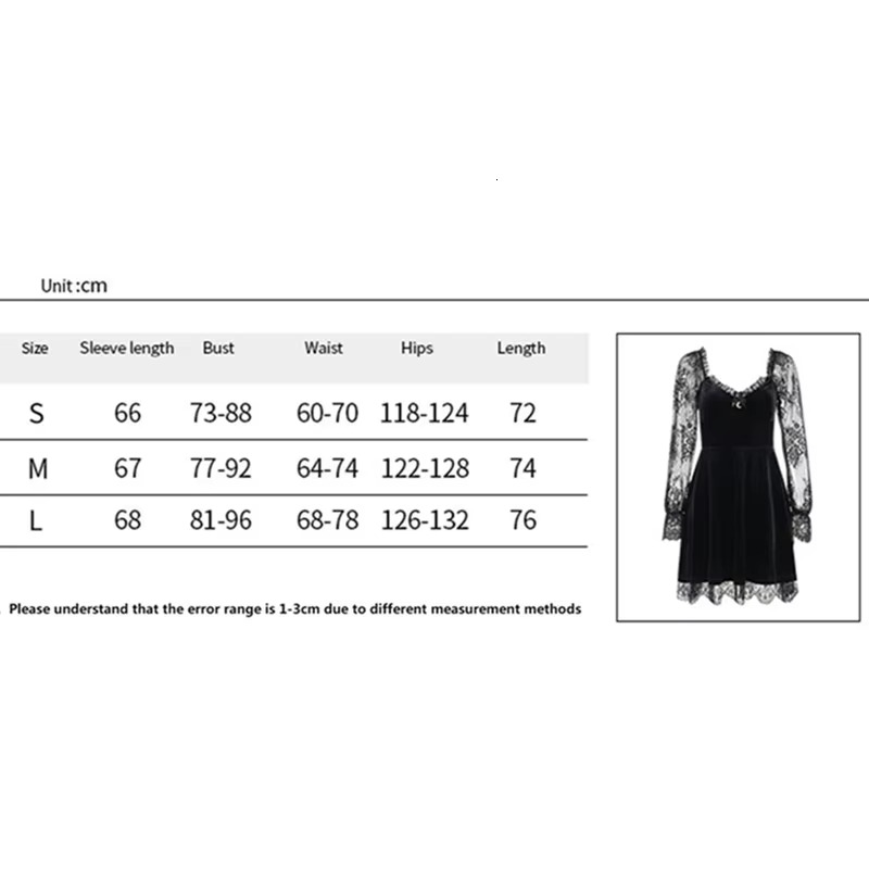 Women Lolita Mini Evening Party Spring Summer Clothes Ral Long Sleeve Lace Patchwork Dress Sexy Club