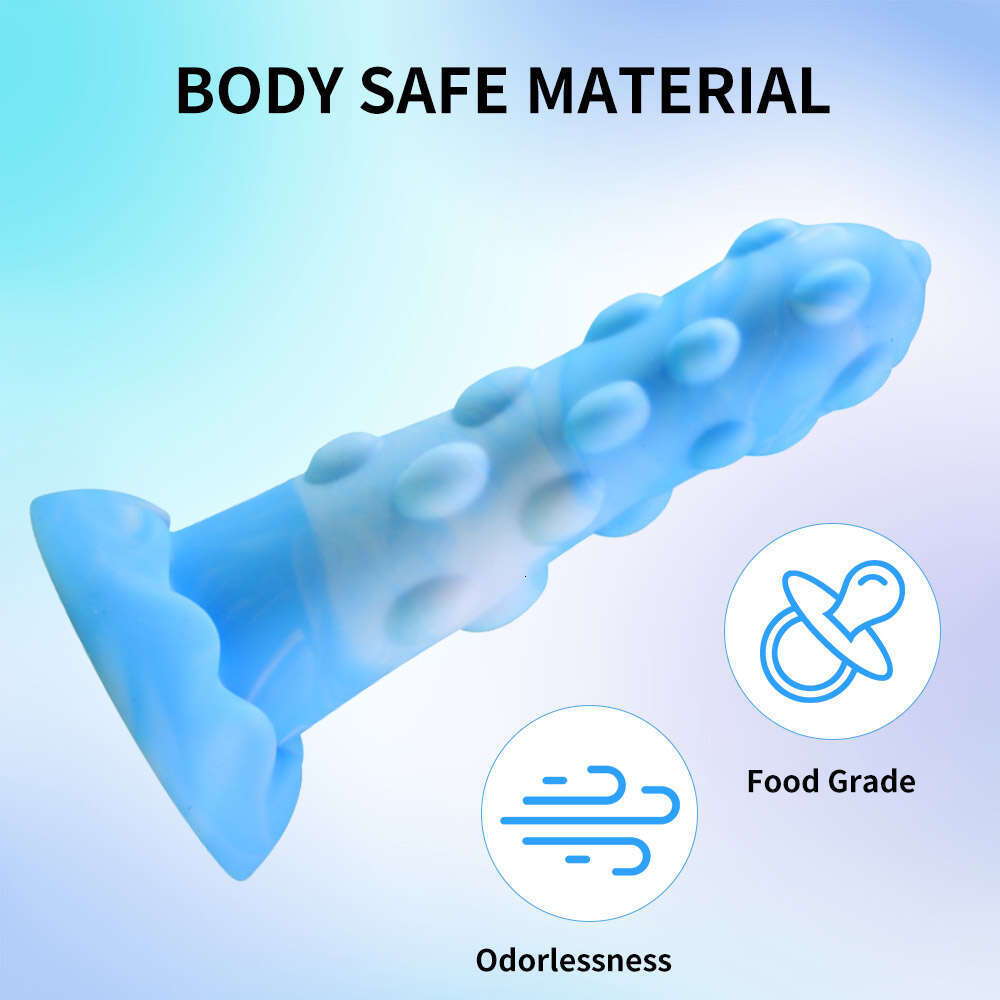 Monster sy Dildo Slim Beginner Soft Silicone Knot Thin Dildos Small with Suction Cup Sex Toys for Men and Women
