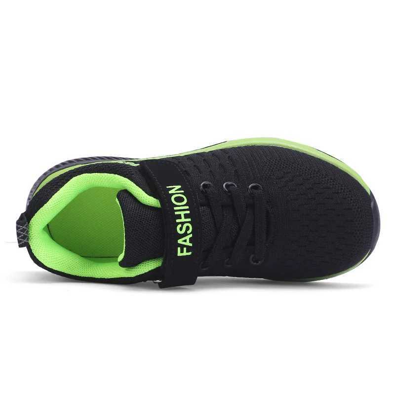 Fashion Kids Sneakers Sport Shoes Boys Hook Loop Running Breathable Mesh Casual Children Walking Shoes Size 28-39 W250207