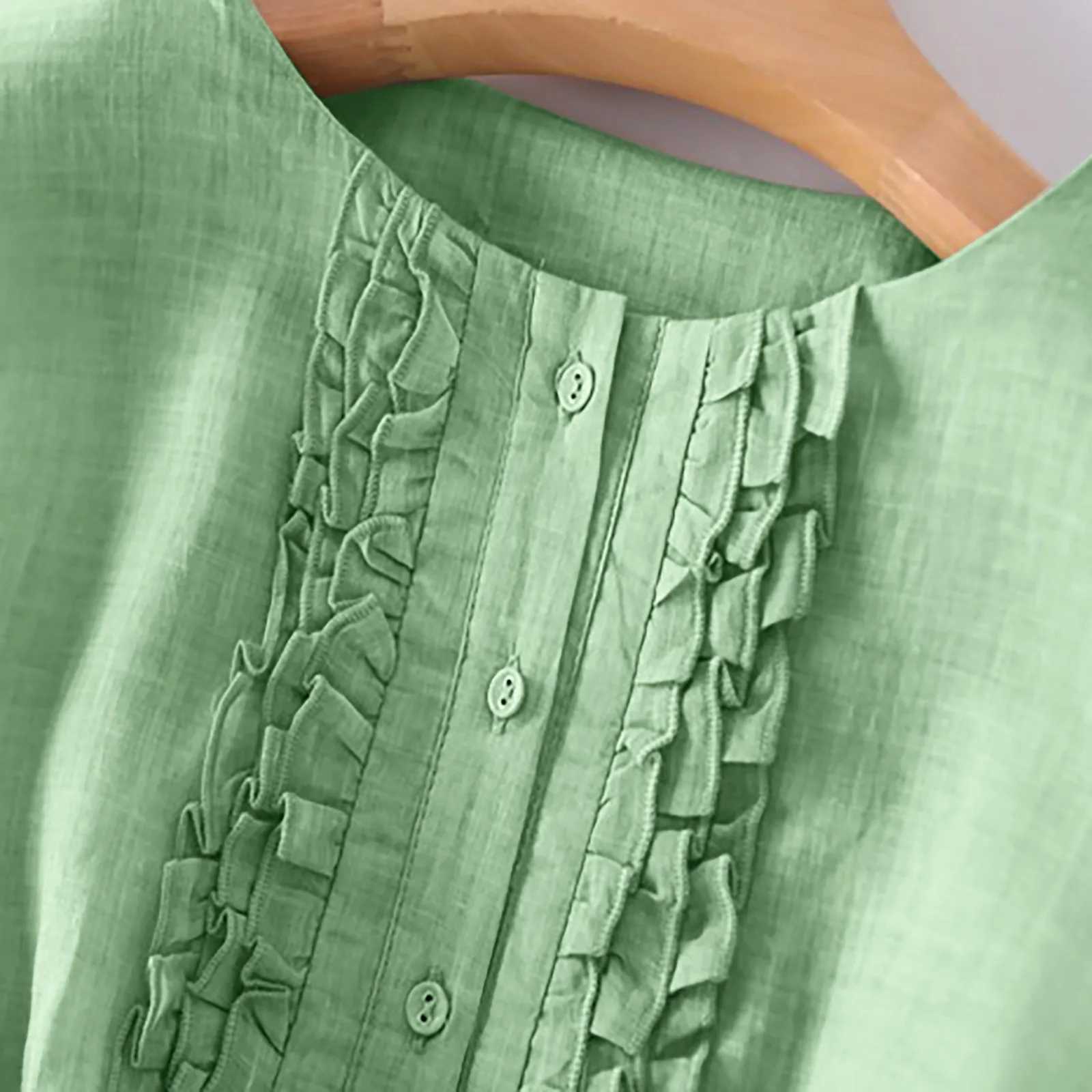 Pink Summer Dress for Women Vintage Cotton Linen Casual Loose Shirt Dress New Short-sved Mid-length Tunic Holiday Dress RobeXJ2500207