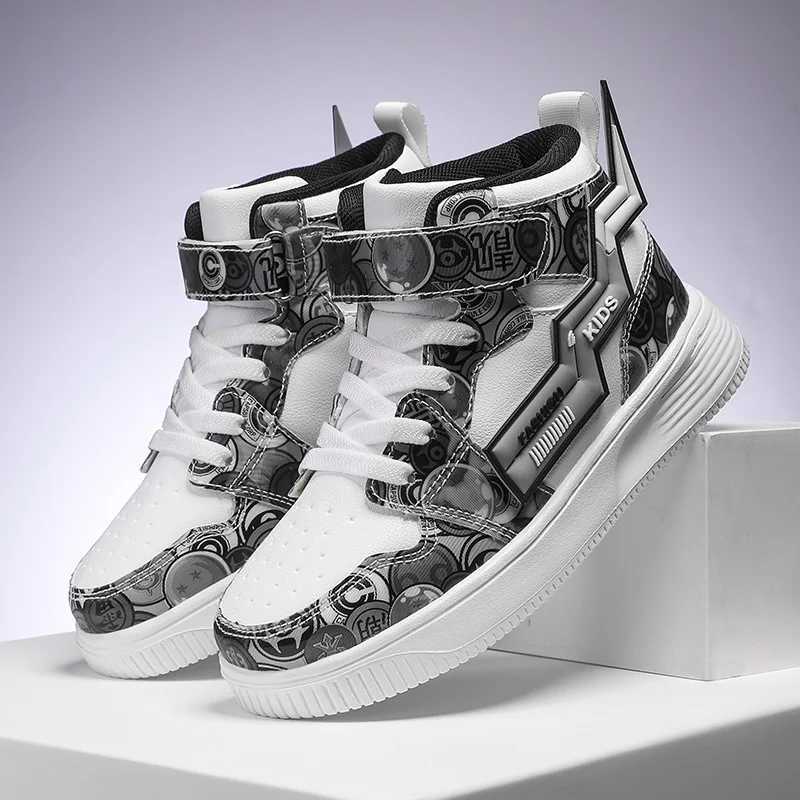 Winter Warmth Childrens Casual Shoes Light Soft Sold Rebound Fashion Board Shoes High Top Wear-resistant Sports Shoes for Kids W250207