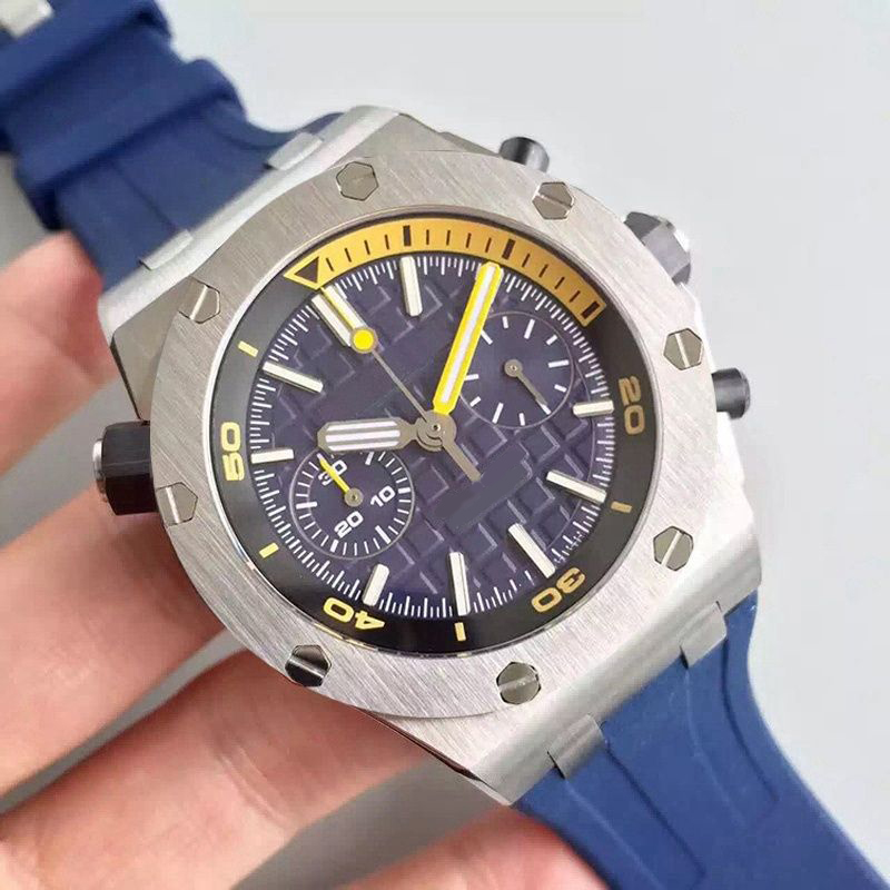 designer watch men quartz/mechanical movement luxury watches classic 41 mm silicone bracelet stainless steel dial sapphire luminescent men watches