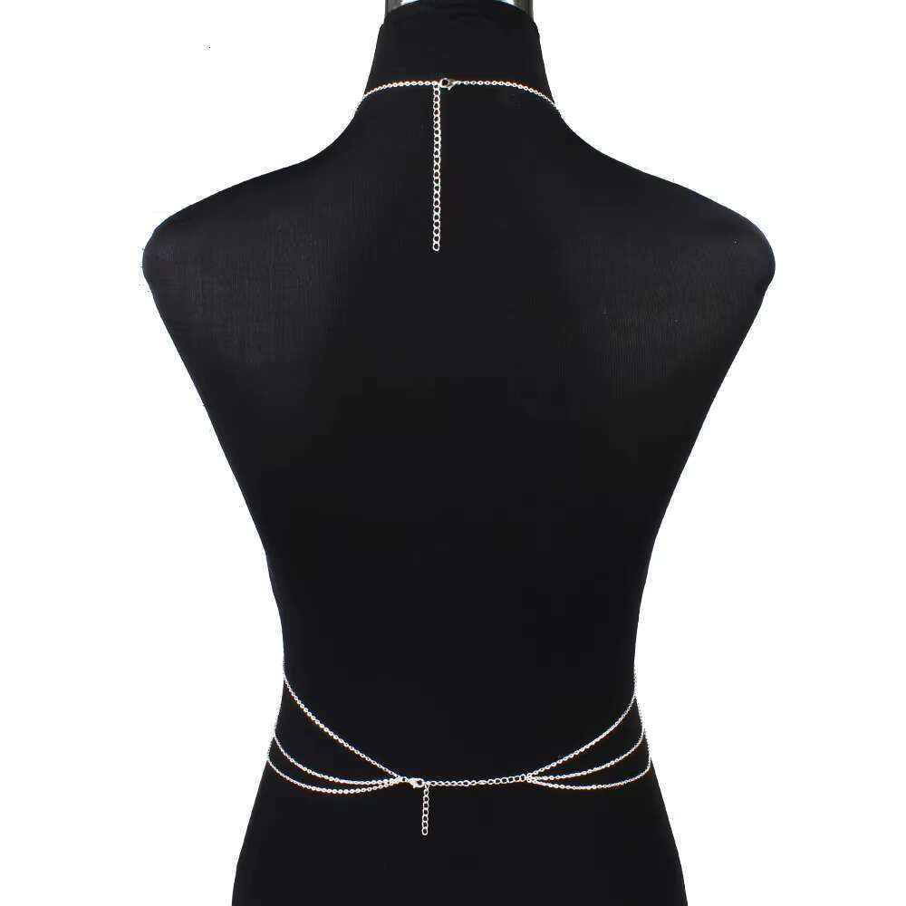 New Women Multi-layer Alloy Electroplating Fashion Classic All-in-one Body Chain BD7019