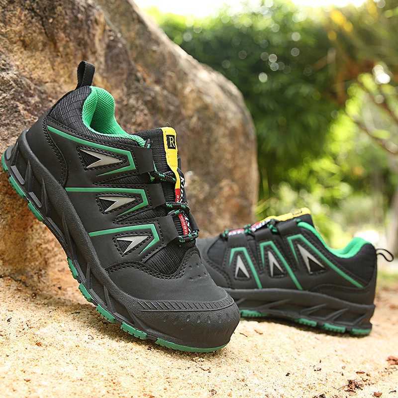 Childrens hiking shoes boys fashionable tactical sports shoes childrens outdoor sports shoes rubber anti slip hiking shoes W250207
