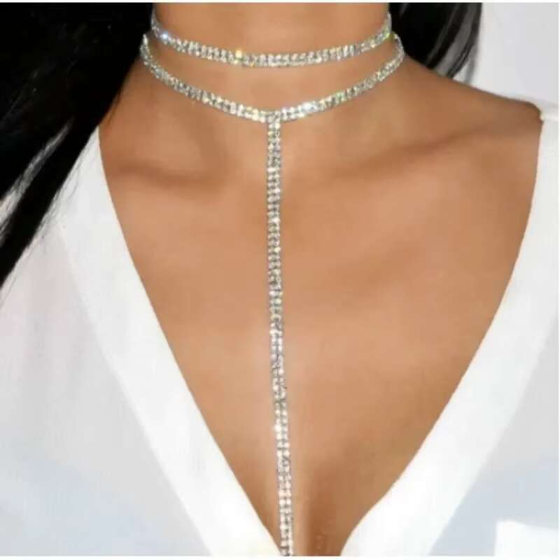 Delysia King Rhie Double Jewelry Women's Long Necklace Clavicle Chain