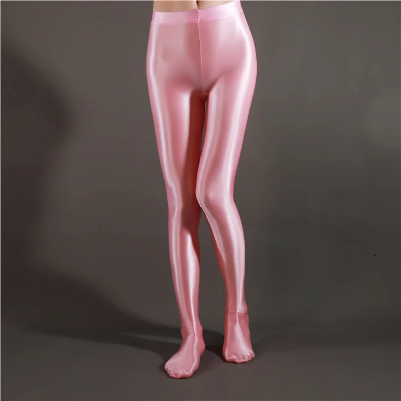 Glossy Opaque Leggings Shiny High Waist Tights Sexy Stockings Yoga Pants Training Women Sports Leggings Fitness 250207
