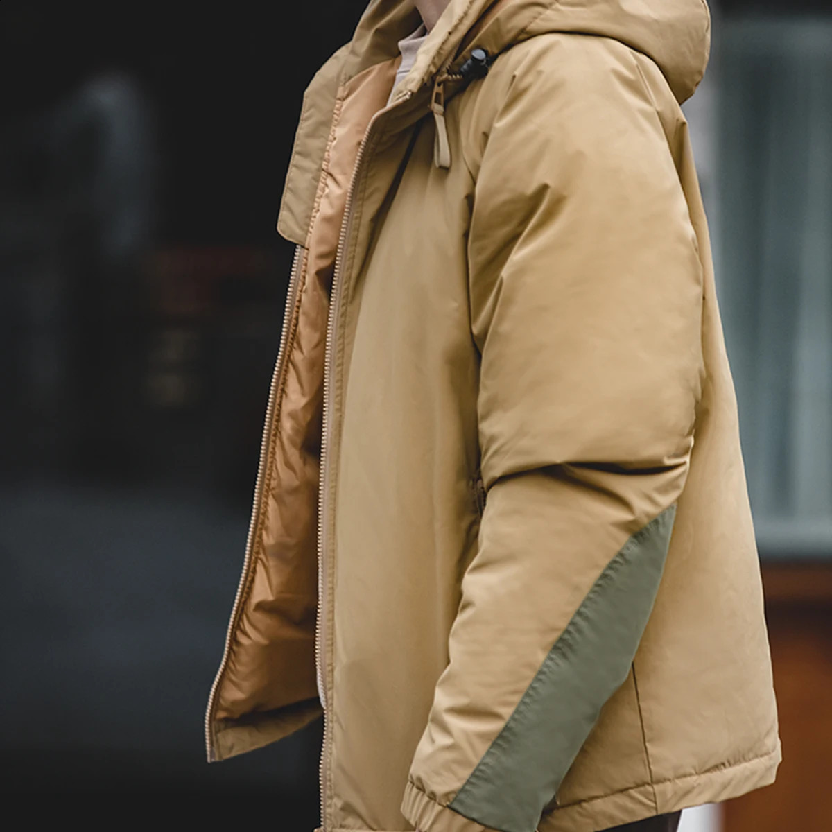 Maden 90 White Duck Down Hooded Jacket Outdoor Windproof Cold Warm Puffer Padding Coat 2023 Winter Mens Clothing 250109Z