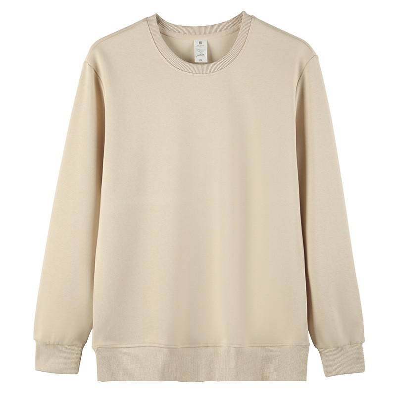 FC0011 Spring High Quality Cotton Men's Sweatshirt Round Neck Solid Color
