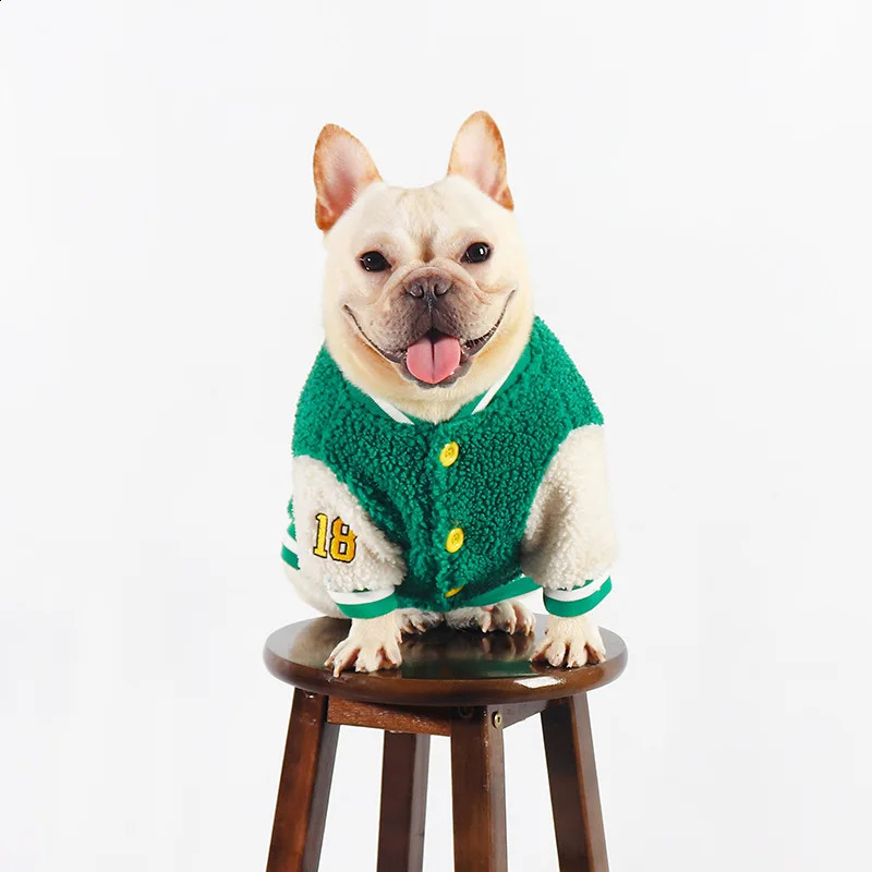 Pet clothing dog fall and winter thickened warm baseball coat jacket sweater 250206