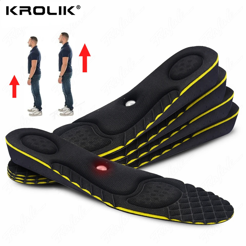 Invisible Height Increase Insole For Men Women 2/3/4/5cm Cushion Height Lift Foot Massage Magnetic Massage Shoes Insole Insert 250120