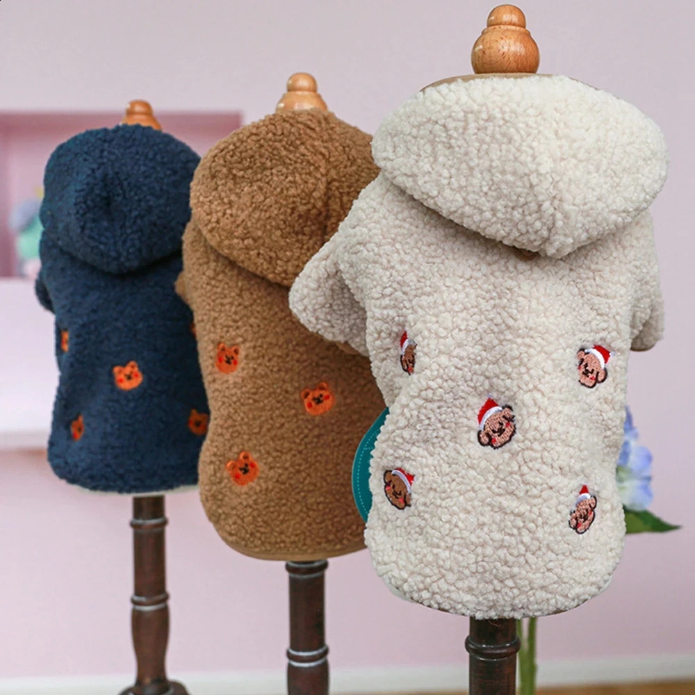 Winter Dog Cat Coat Winter Fleece Pet Clothes Hooded Coat Down Jacket Puppy Pet Clothing For Dogs Chihuahua Yorkie Pug Outfits 250206