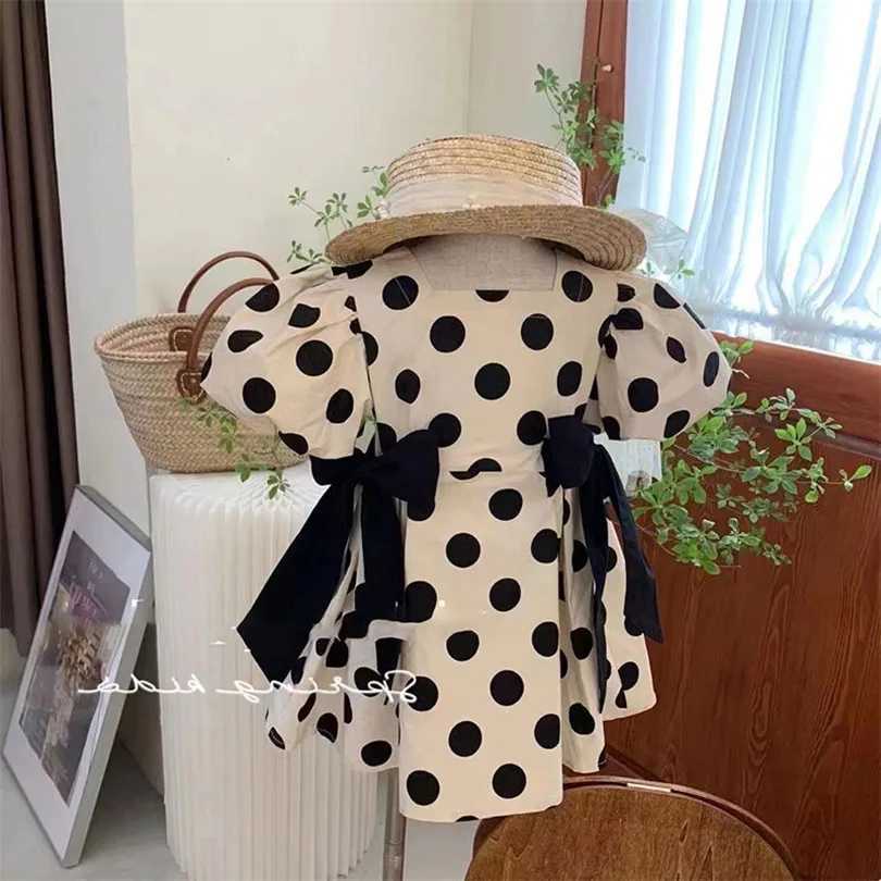 Mother Daughter Matching Clothes Summer Polka Dot Mother Daughter Dresses Korea Style Family Matching Outfits Mommy And Me Clothes W250207