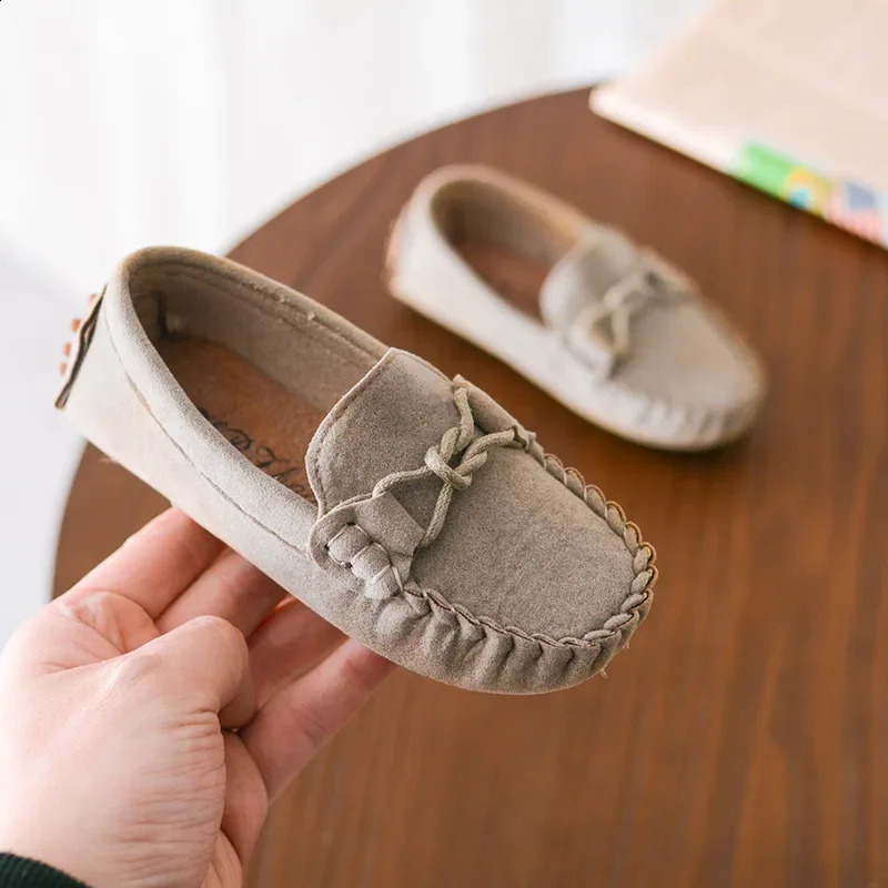 Children Suede Shoes Spring Summer Breathable Slip on Casual Kids Sneakers Boy Girl Baby Toddler Boat Shoes Flats Loafers G04191 250206