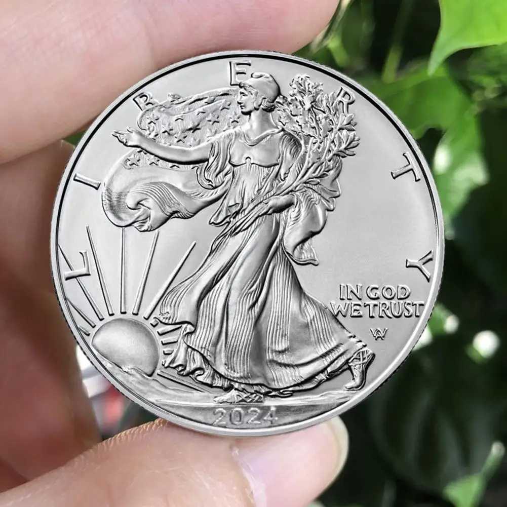 Commemorative Eagle Medal 2024 Statue of Liberty Commemorative Silver American Eagle Metal Collection Coin Festival W250207
