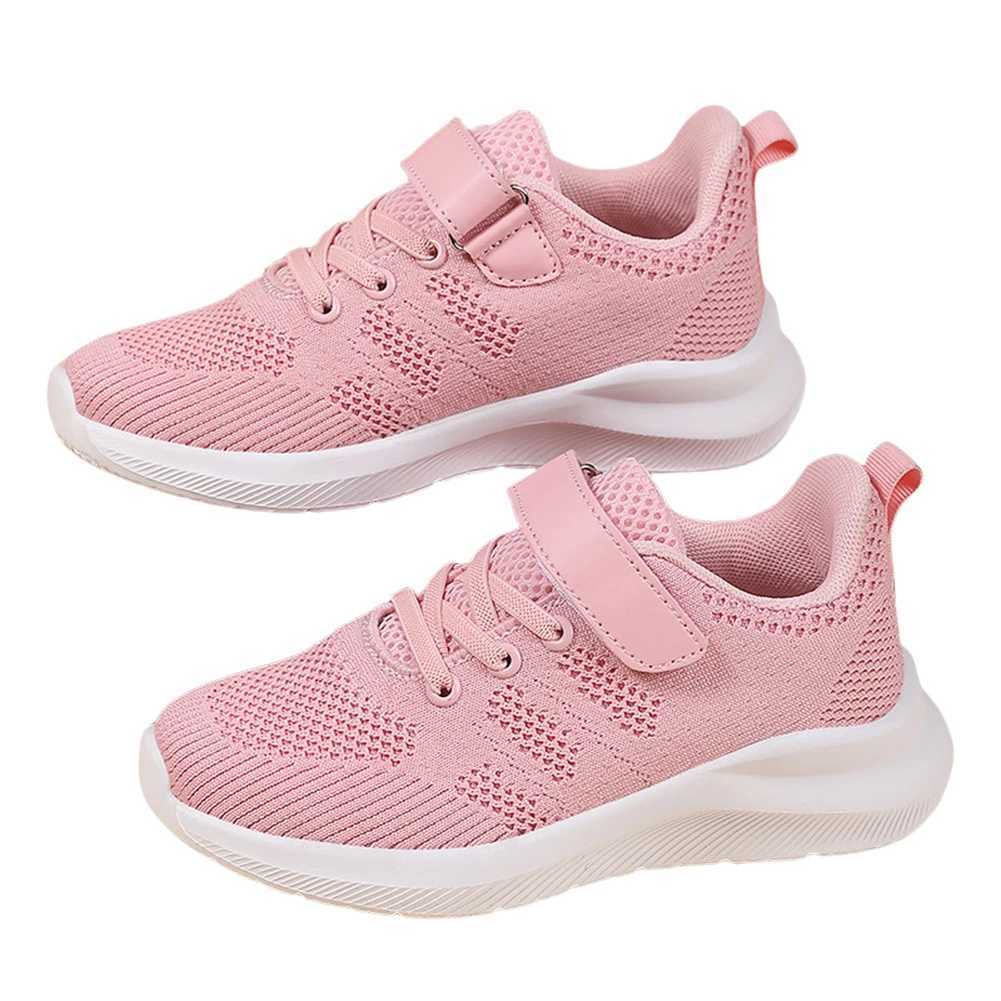 Kids Running Shoes Fashion Tennis Shoes Breathable Knitted Athletic Shoes Comfortable Casual Mesh Sneakers for Little/Big Kids W250207