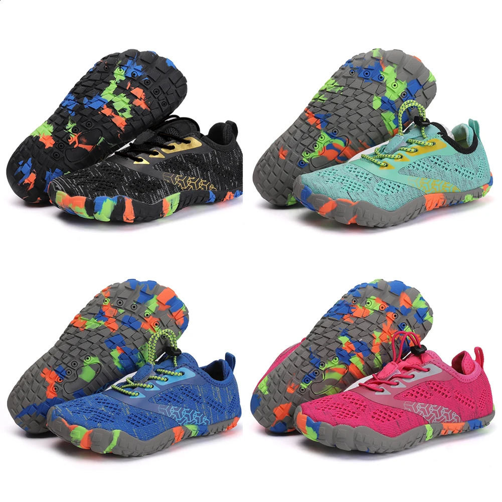 Kids Water Shoes Children Barefoot Shoes Comfortable Lightweight Aqua Shoes Breathable Quick Dry Beach Shoes for Outdoor Beach 250207