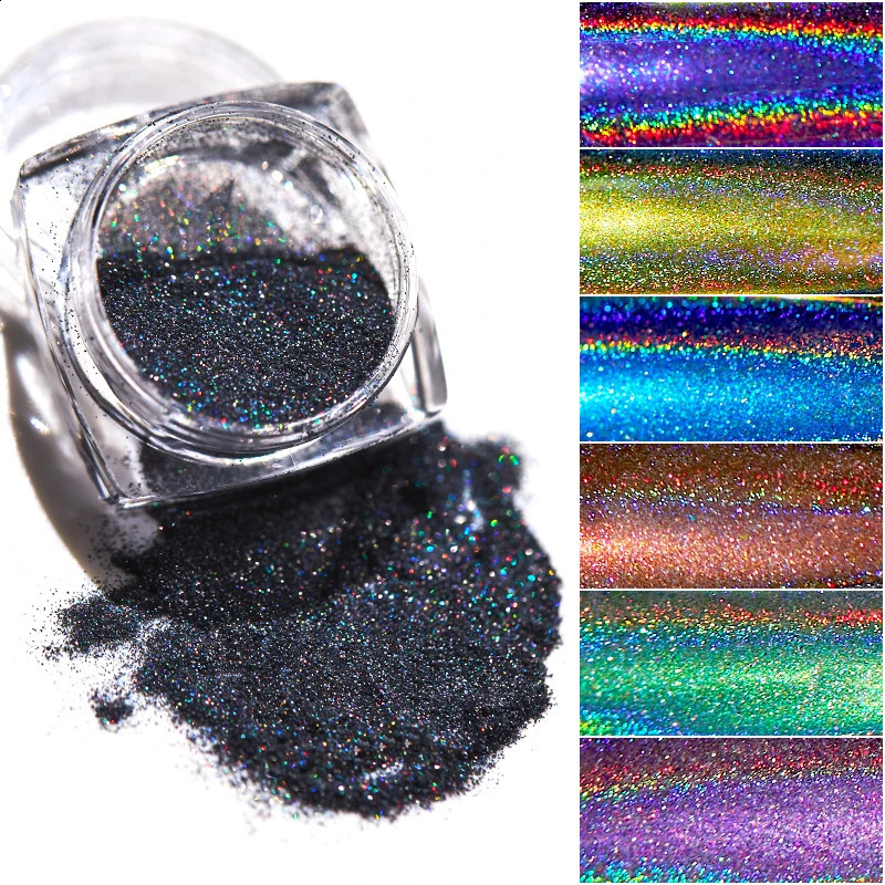 1g Powder Nails Laser Silver Pink Glitter Chrome Nail Shimmer Gel Polish Flakes for Pigment Dust 250115