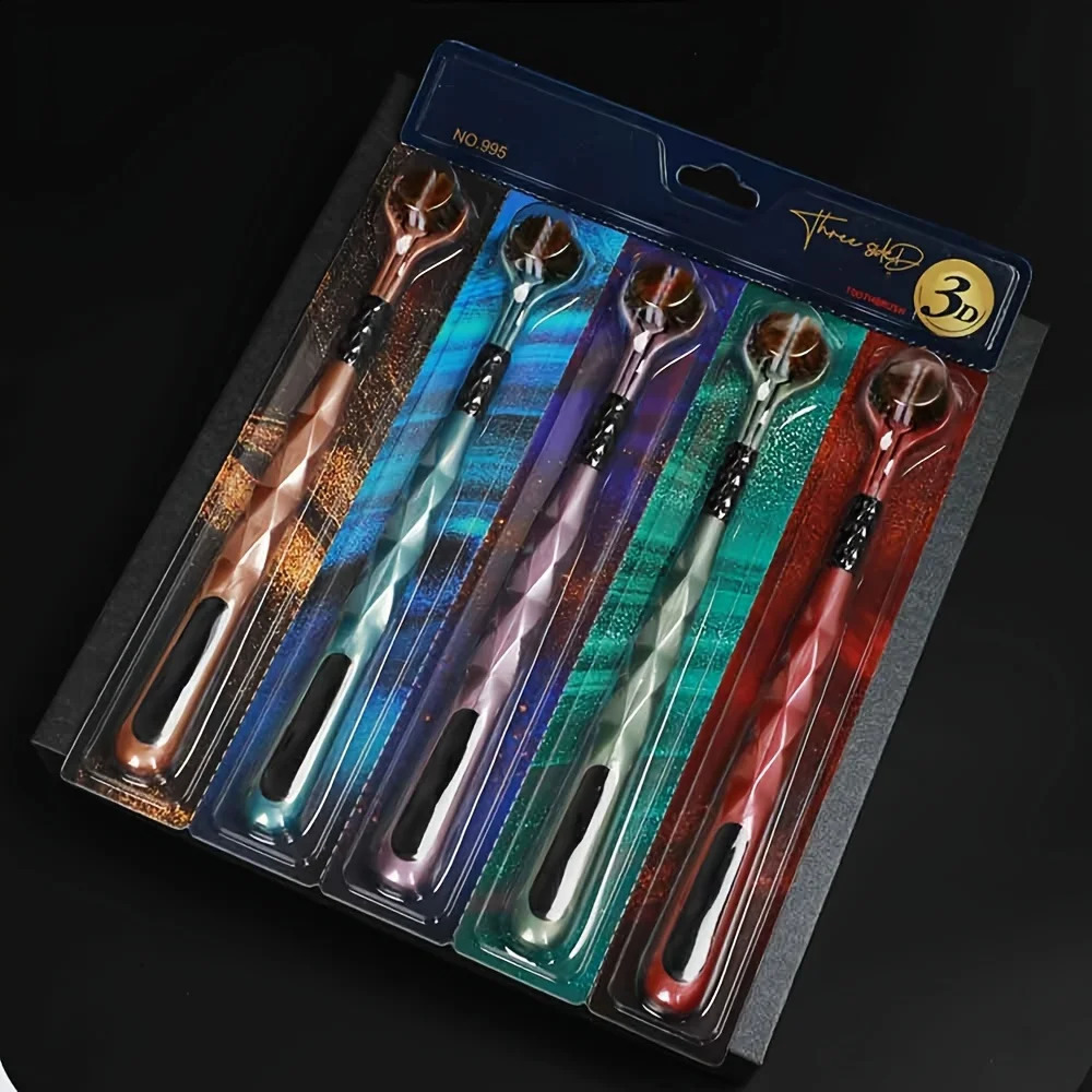 5 Pieces Three Sided Toothbrush Complete Teeth Gum Care Pretty Good Angle Clean Each Tooth Soft and Gentle 250206