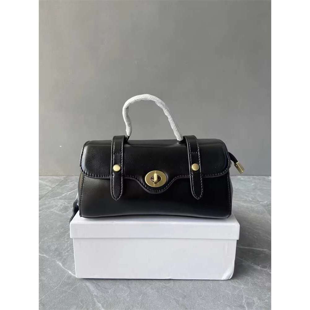 Cowskin Genuine Leather Messenger Women Small Tote Handbag Hasp Vintage Single Shoulder Bag Office Ladies Crossbody Bags