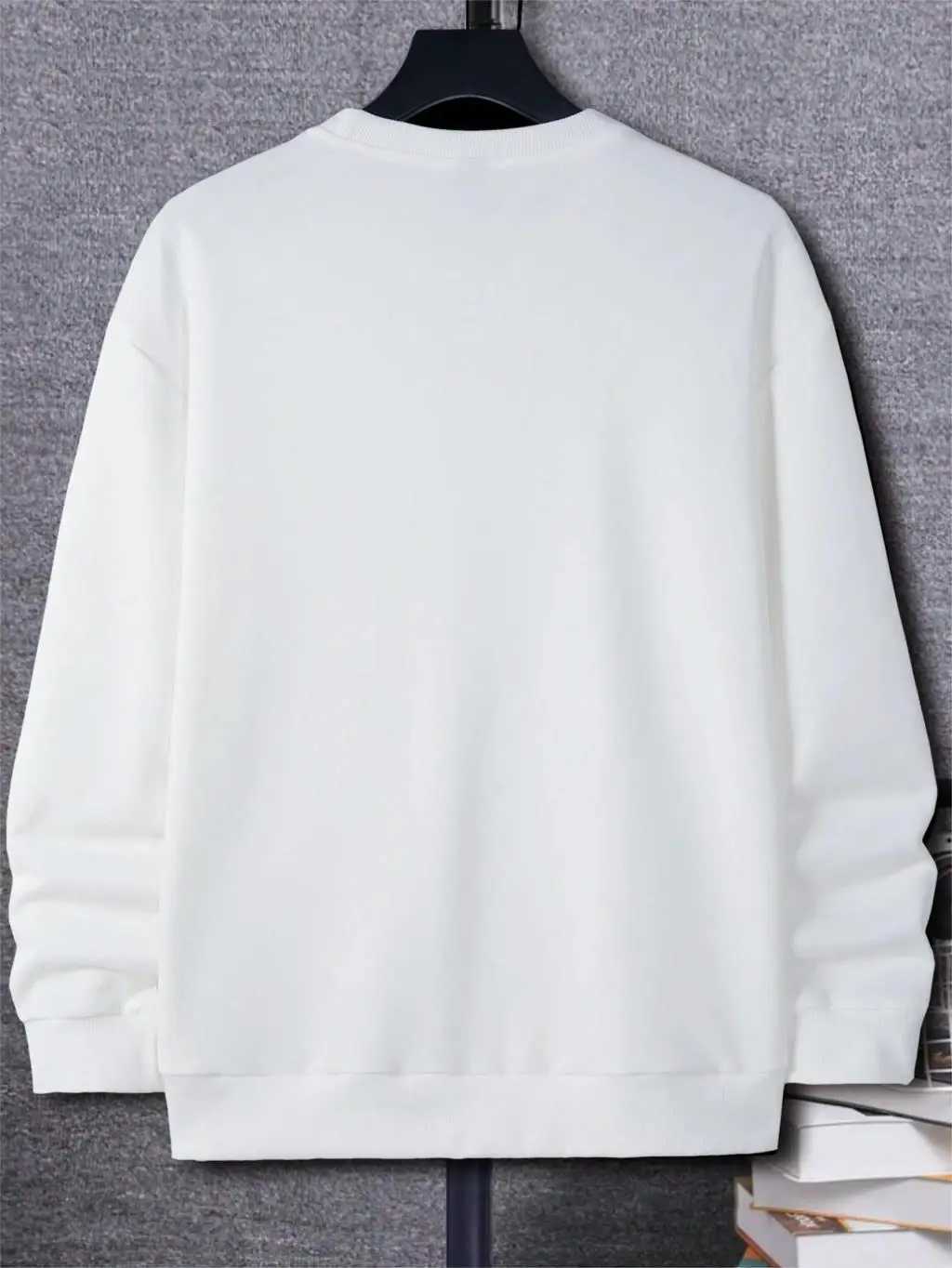 Autumn and winter mens sports shirts with letter patterns and shoulder down hoodies are trending towards wool loose and comfortable clothing W250207