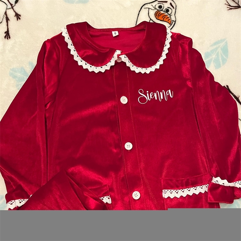 Baby Boy Girl Warm Family Spring Pyjamas Sets Golden Velvet Kids Match Pajamas Children Dress Clothes Toddler Pjs 250121
