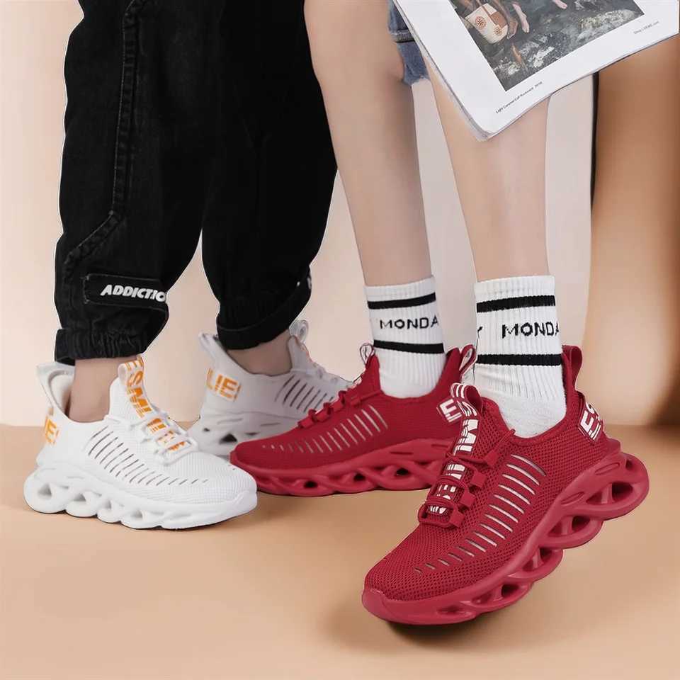 Kids Running Shoes Casual Fabric Mesh Breathable Knit Shoes Outdoor Sports Balance Control Multicolor Size 28-35 W250207