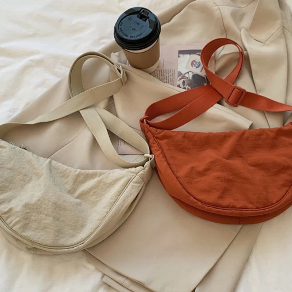 Casual Nylon Hobos Crossbody Bag for Women Shoulder Bags Large Capacity Tote Lady Travel Shopper Female Purses 2024 250121