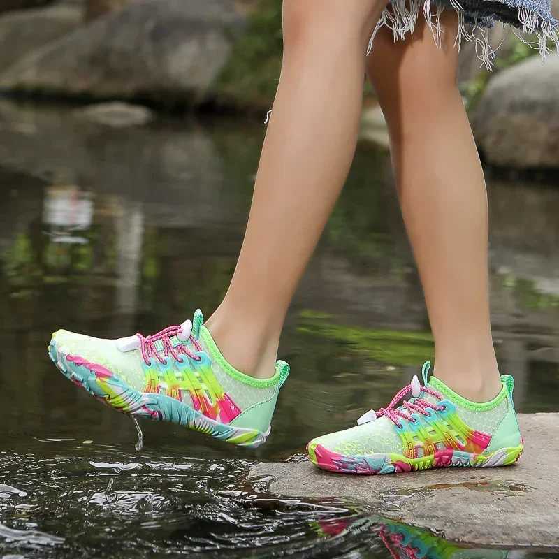 Vanmie Kids Water Aqua Shoes Beach Barefoot Sneakers for Kids Summer Water Sport Swimming Shoes Children Wading Sneakers W250207
