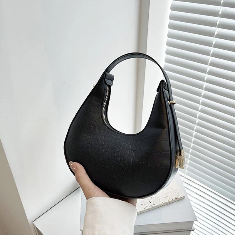 Totes Crescent-shaped Shoulder Bag For Women Fashion Underarm Designer Ladies Armpit Handbag Daily Use Phone Purse