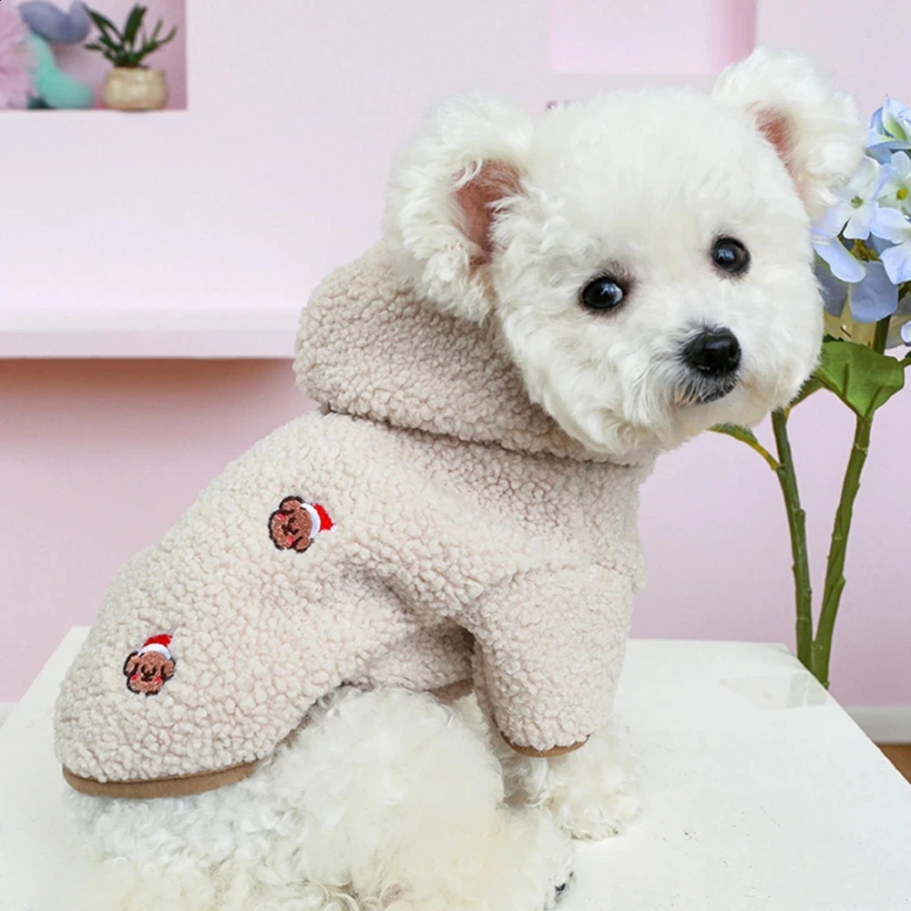 Winter Dog Cat Coat Winter Fleece Pet Clothes Hooded Coat Down Jacket Puppy Pet Clothing For Dogs Chihuahua Yorkie Pug Outfits 250206