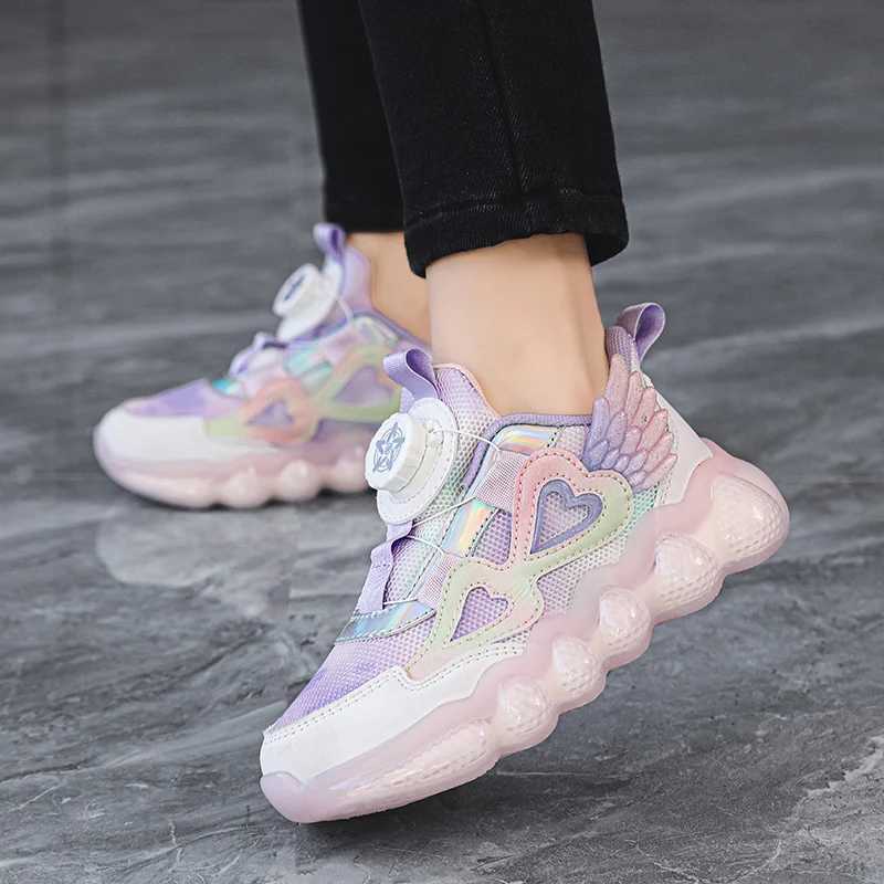 Hot Selling Young Sneakers Fashion Rotating Buckle Outdoor Walking Shoes Winter Warm Thick Sold Anti-friction Kids Casual Shoes W250207