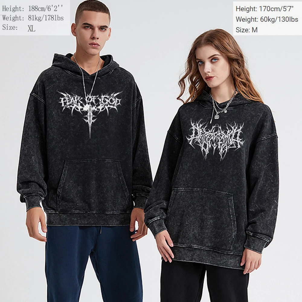 Thorns Wing Print Y2K Hoodies 100 Cotton Men Women Goth Punk Sweatshirts Black Vintage Pullover Streetwear Casual 250207